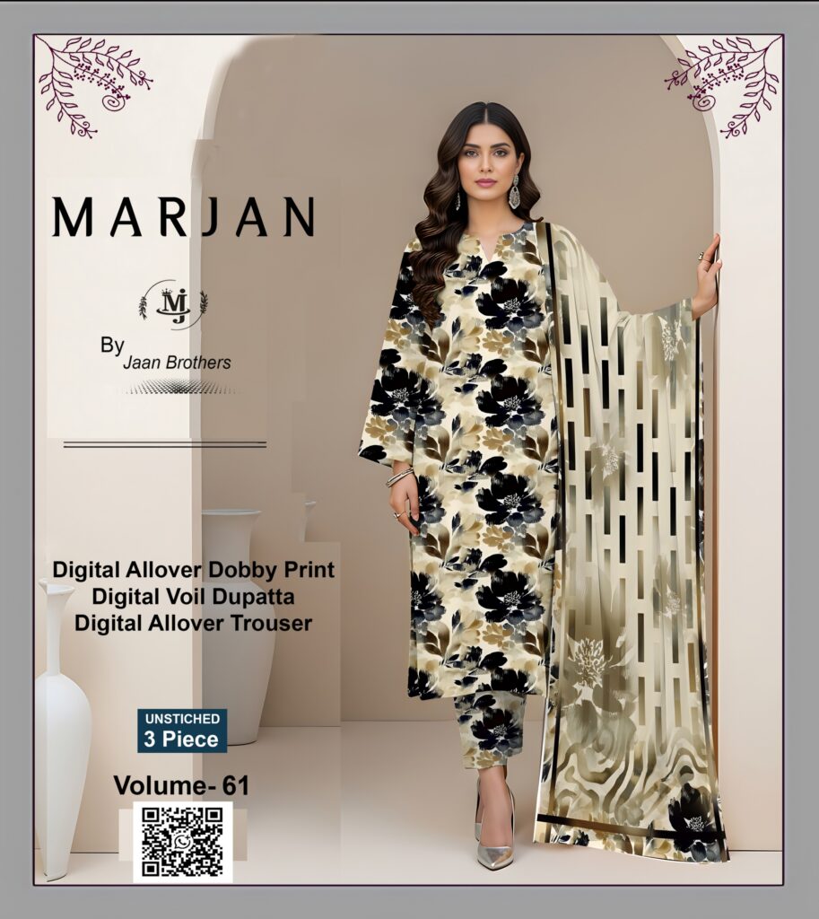 Marjan Volume 61 – Premium Printed Lawn Collection