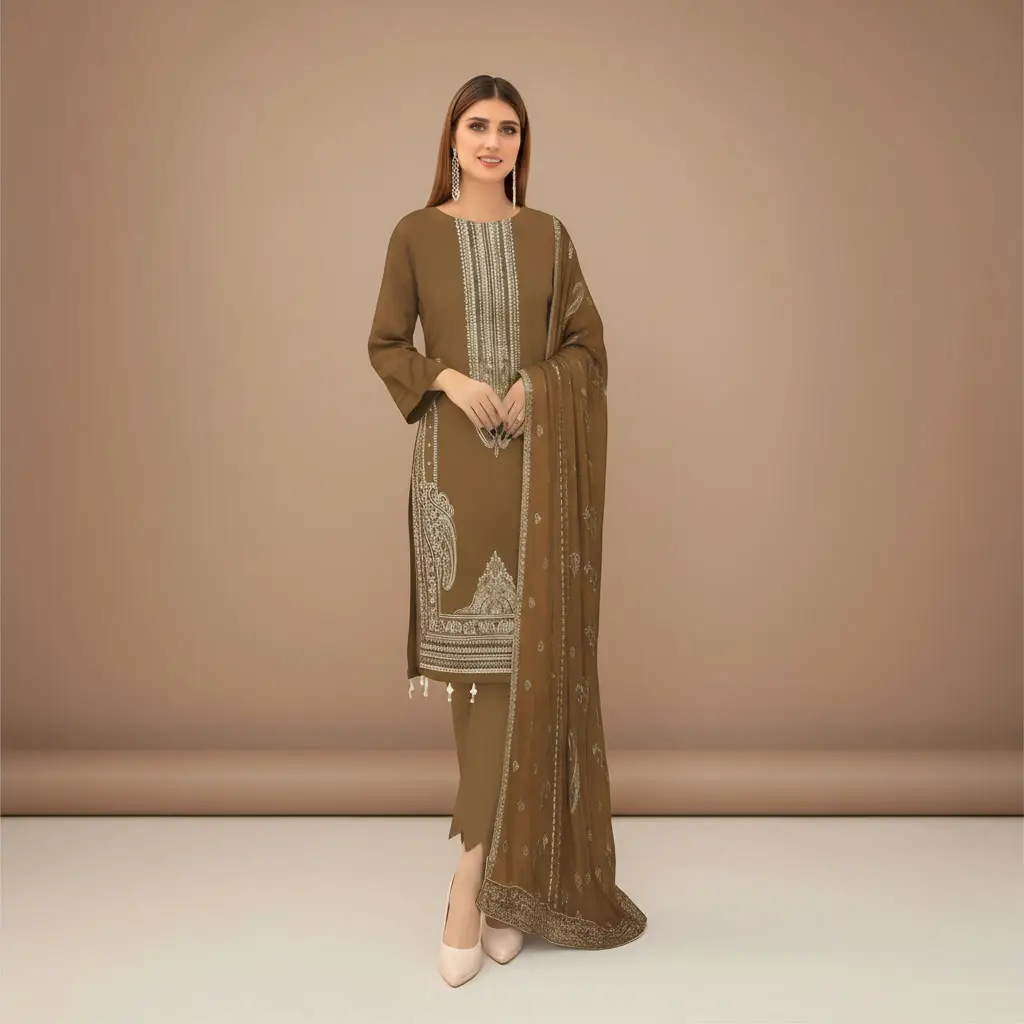 MARJAN volume 61 Embroidered 3-Piece Lawn Suit